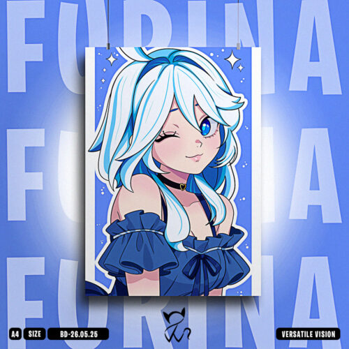 Furina Genshin Impact Fanmade Wall Poster