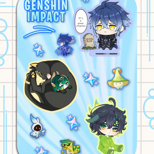 Genshin Impact Multiple Mix 2 Character Stickers
