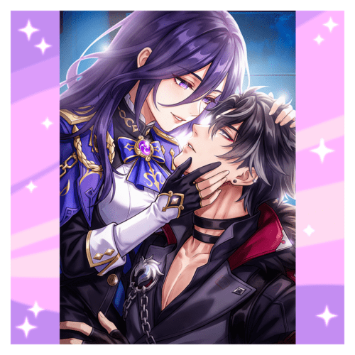 Clorinde and Wriothesley Genshin Impact Fanmade Wall Poster