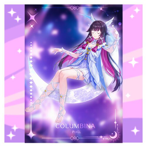 Columbina Genshin Impact Fanmade Wall Poster