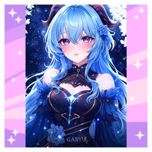 Ganyu Genshin Impact Fanmade Wall Poster