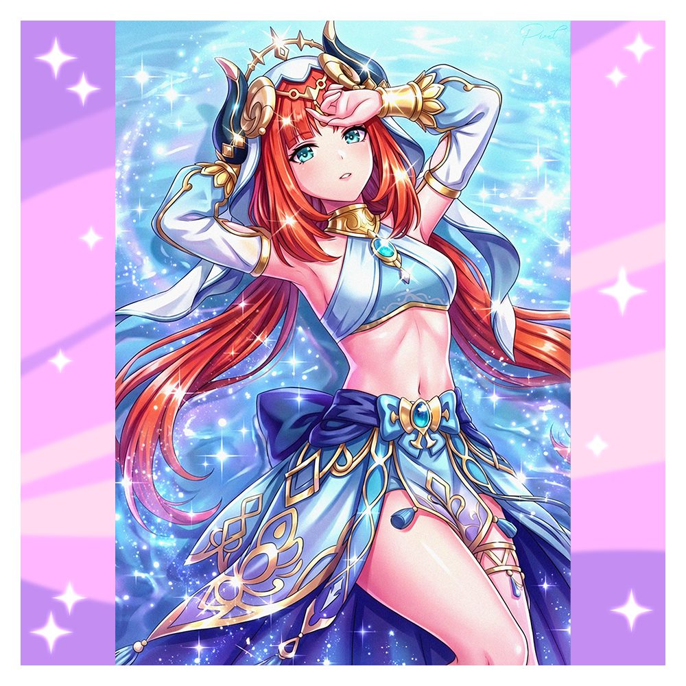 Nilou Genshin Impact Fanmade Wall Poster